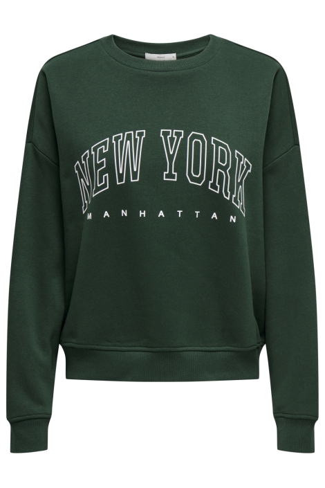 Only onlsweat life l/s crew o.size state
